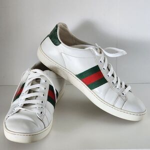 Authentic Classic Gucci Ace Low Top Sneakers Size 37.5